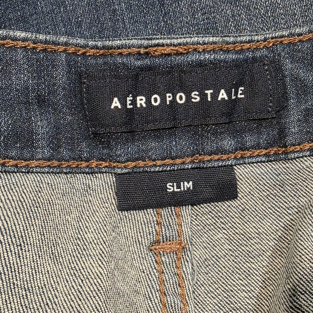 AERO-Mens Jeans- Slim Fit- Darkwash- Size 32/30 - Picture 5 of 6